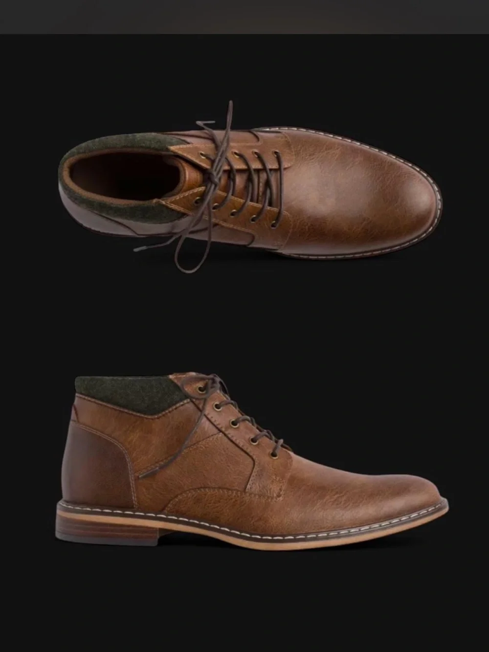 Hawker Rye Men's Brown Leather Chukka Boots with Padded Collar